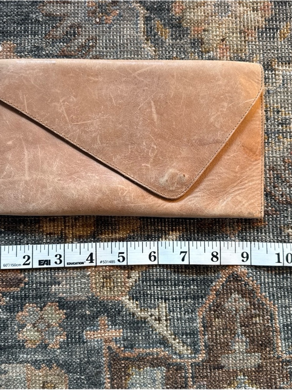 Nisolo Leather Envelope Wallet in Tan